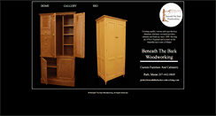 Desktop Screenshot of beneaththebarkwoodworking.com