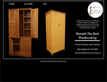 Tablet Screenshot of beneaththebarkwoodworking.com